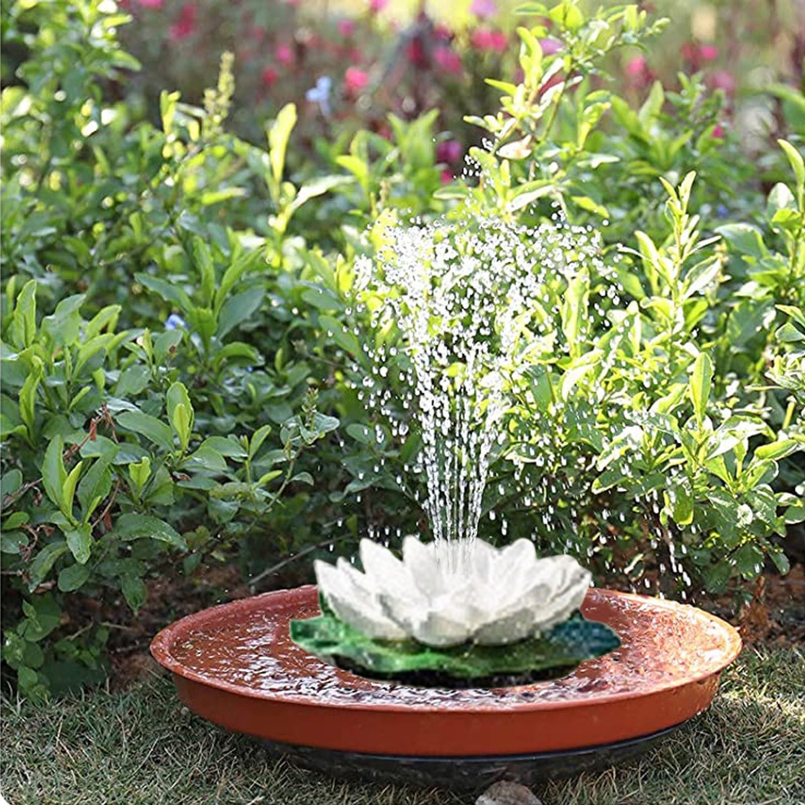 Pompe de fontaine solaire flottante feuille de lotus