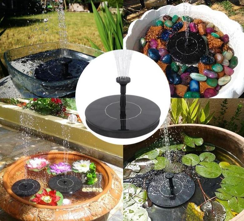 Fontaine solaire de jardin, Pause fontaine