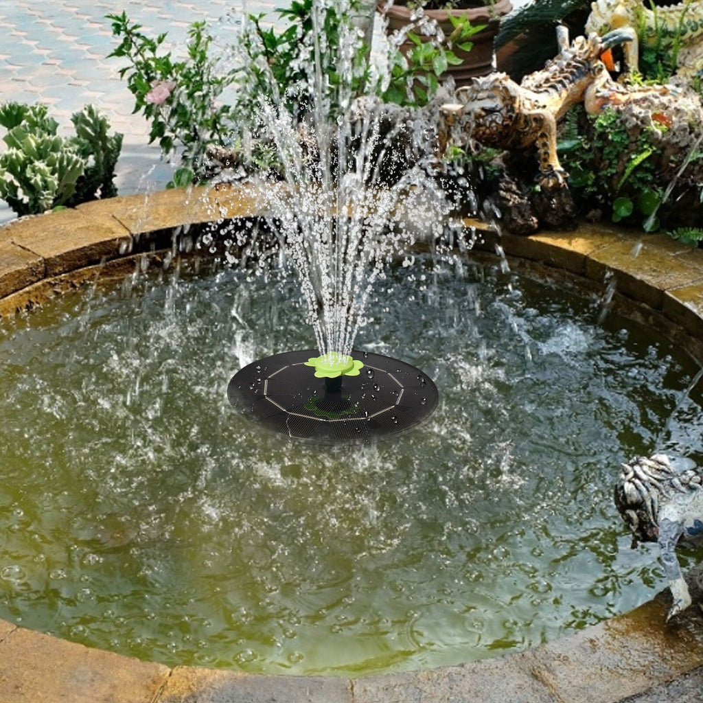 Fontaine solaire de jardin, Pause fontaine